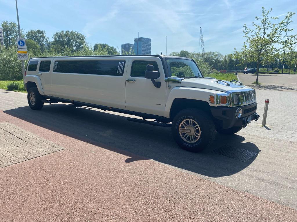 Hummer H3 Limousine wit - Luxe Limousine